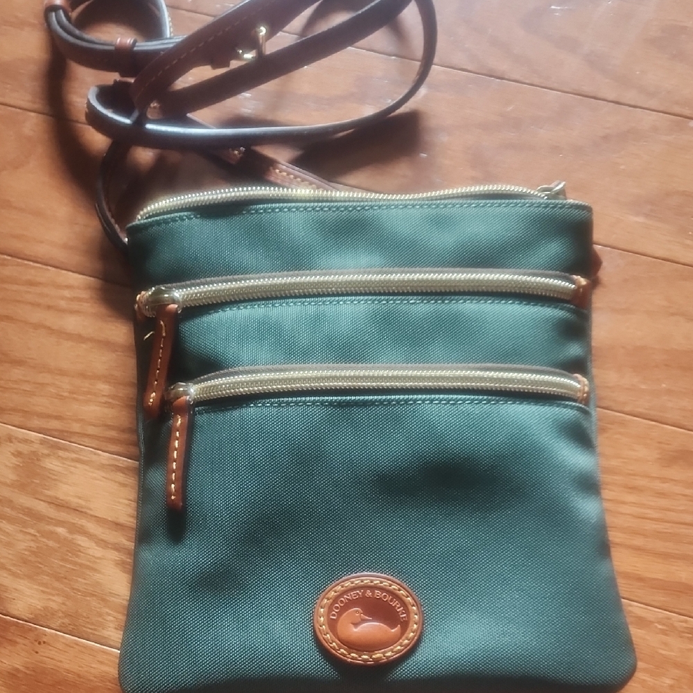 Dooney & Bourke Green Crossbody Bag with Adjustable Strap